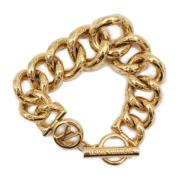 Pre-owned Metal bracelets Louis Vuitton Vintage , Yellow , Dames