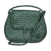 Stijlvolle Leren Tas Dragon Diffusion , Green , Dames