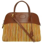 Pre-owned Fabric handbags Hermès Vintage , Brown , Dames