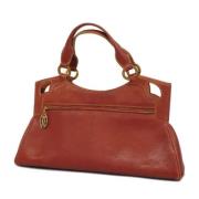 Pre-owned Leather handbags Cartier Vintage , Red , Dames