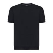 Zwarte Sweaters voor Mannen Giorgio Armani , Black , Heren