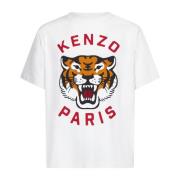 Stijlvolle Beige T-shirts en Polos Kenzo , White , Heren