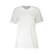 Chique Geborduurd T-shirt Patrizia Pepe , White , Dames