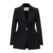 Op Maat Gemaakte Blazer met Gouden Knoopdetails IVY OAK , Black , Dame...