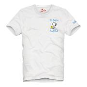 Snoopy Padel Club T-Shirt MC2 Saint Barth , White , Heren