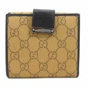 Pre-owned Canvas wallets Gucci Vintage , Beige , Dames