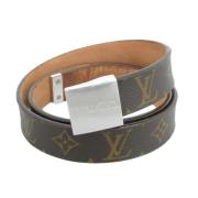 Pre-owned Leather belts Louis Vuitton Vintage , Brown , Dames