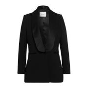 Zwart Blazer met Shawl Kraag IVY OAK , Black , Dames