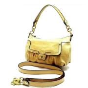 Pre-owned Fabric shoulder-bags Coach Pre-owned , Beige , Dames