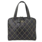 Pre-owned Fabric chanel-bags Chanel Vintage , Black , Dames