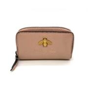 Pre-owned Leather wallets Gucci Vintage , Pink , Dames