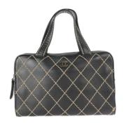 Pre-owned Fabric chanel-bags Chanel Vintage , Black , Dames