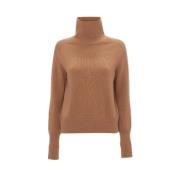 Stijlvolle Polo Neck Sweater Victoria Beckham , Brown , Dames