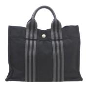 Pre-owned Cotton handbags Hermès Vintage , Black , Dames