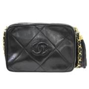 Pre-owned Fabric chanel-bags Chanel Vintage , Black , Dames