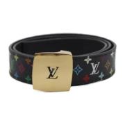 Pre-owned Leather belts Louis Vuitton Vintage , Multicolor , Dames