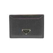 Pre-owned Leather wallets Prada Vintage , Black , Dames