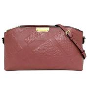 Pre-owned Leather handbags Burberry Vintage , Pink , Unisex