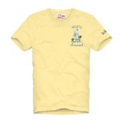 Cocktail Mojito T-shirt MC2 Saint Barth , Yellow , Heren