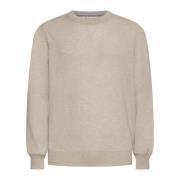 Beige Sweaters voor Heren Brunello Cucinelli , Beige , Heren