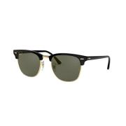 Clubmaster 3016 Zonnebril in Zwart Acetaat Ray-Ban , Black , Unisex