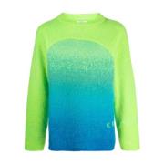 Groene Gradient Sweater ERL , Multicolor , Heren