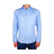 Elegant Milano Shirt in Lichtblauwe Katoen Made in Italia , Blue , Her...