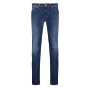 Blauwe Slim Fit Ritszak Jeans Re-Hash , Blue , Heren