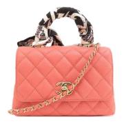 Pre-owned Fabric chanel-bags Chanel Vintage , Pink , Dames