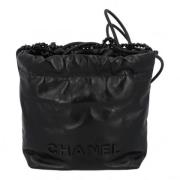 Pre-owned Leather chanel-bags Chanel Vintage , Black , Dames