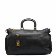 Pre-owned Leather handbags Prada Vintage , Black , Dames