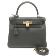 Pre-owned Fabric handbags Hermès Vintage , Black , Dames