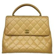 Pre-owned Fabric chanel-bags Chanel Vintage , Beige , Dames