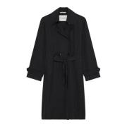 Flowing Car Coat regular Marc O'Polo , Black , Dames