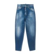 Hoge Taille Jeans Vita Alta Dsquared2 , Blue , Dames