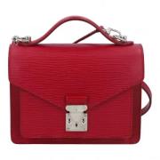 Pre-owned Leather louis-vuitton-bags Louis Vuitton Vintage , Red , Dam...