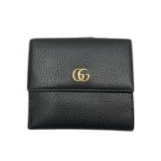 Pre-owned Leather wallets Gucci Vintage , Black , Dames