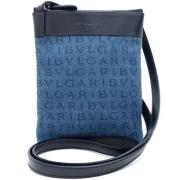 Pre-owned Fabric shoulder-bags Bvlgari Vintage , Blue , Dames