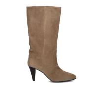 Taupe Suède Dames Laarzen Verkoper Toral , Beige , Dames