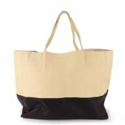 Pre-owned Leather totes Celine Vintage , Beige , Dames