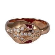 Pre-owned Rose Gold rings Bvlgari Vintage , Pink , Dames