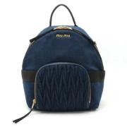 Pre-owned Leather shoulder-bags Miu Miu Pre-owned , Blue , Dames