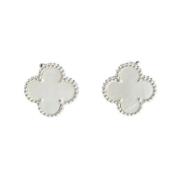 Pre-owned White Gold earrings Van Cleef & Arpels Pre-owned , Gray , Da...