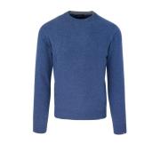 Blauwe Crew Neck Sweater Regular Fit Paul & Shark , Blue , Heren