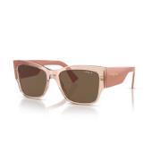 Vierkante zonnebril - Moderne elegantie Vogue , Pink , Dames