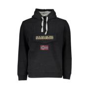 Elegante Fleece Hoodie Napapijri , Black , Heren