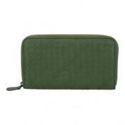 Pre-owned Leather wallets Bottega Veneta Vintage , Green , Dames