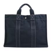 Pre-owned Fabric totes Hermès Vintage , Black , Dames