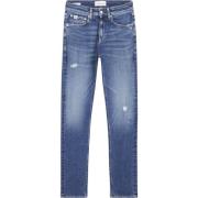 Blauwe Slim Fit Stretch Jeans Calvin Klein , Blue , Heren