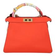 Pre-owned Leather handbags Fendi Vintage , Red , Dames